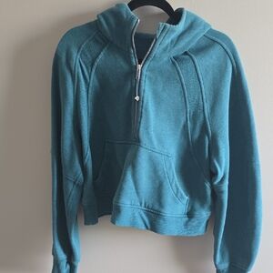 Lululemon Crop Oversized Half Zip Scuba Hoodie M/L